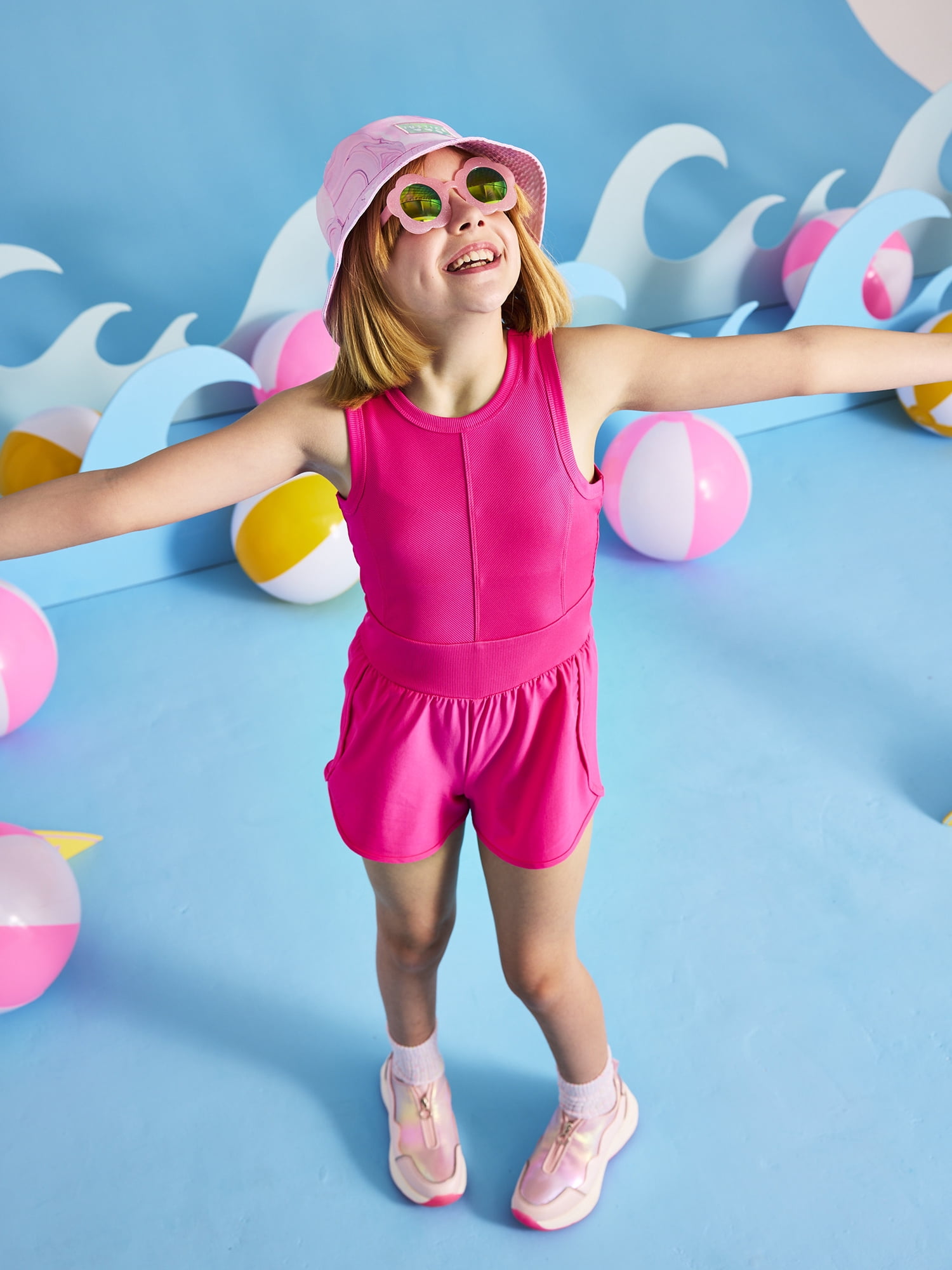 Justice Little and Big Girls Zip Sneakers