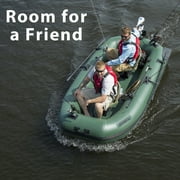 Sea Eagle StealthStalker STS10 Frameless Inflatable 101 Green Fishing Boat for 1-2 People, Lightweight, Transportable, Stowable- for Rivers, Lakes, Bays- Pro Package