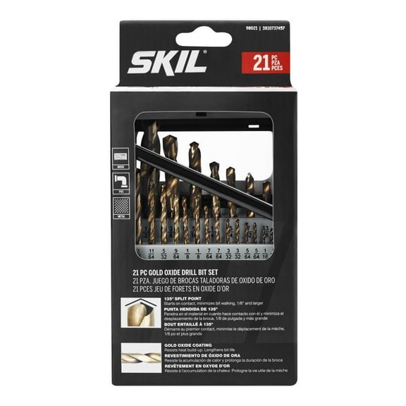 SKIL 21 Pc. Gold Oxide Drill Bit Set-98021