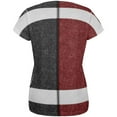 thumbnail image 2 of Fantasy Football Team Maroon and Black All Over Womens T Shirt Multi LG, 2 of 2