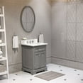 thumbnail image 5 of Water Creation Derby 24" Hardwood Single Bathroom Vanity in Cashmere Gray/Chrome, 5 of 6