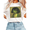 White-1, variant on Women Bob Wig Frog Vintage Art Graphic Tees T Shirt Tops Round Neck Cotton T Shirt Black S-5XL