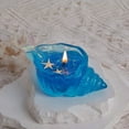 thumbnail image 3 of Handmade Fish Tail Conch Wax Candle, Coastal Decor Scented Diffuser, Blue-Green Jelly Wax Home Accent, 5-6 Hour Burn Time, 3 of 8