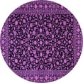 thumbnail image 1 of Ahgly Company Indoor Round Persian Purple Traditional Area Rugs, 8' Round, 1 of 4
