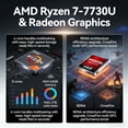 thumbnail image 3 of DELL Inspiron 15.6" Touchscreen Laptop, AMD Ryzen 7 7730U, 64GB RAM, 2TB SSD, Windows 11 Home, Black, 3 of 7