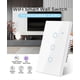 thumbnail image 3 of 1/2/3/4 Gang WiFi Smart Wall Touch Light Switch Glass Panel for Alexa/Google APP, 3 of 5