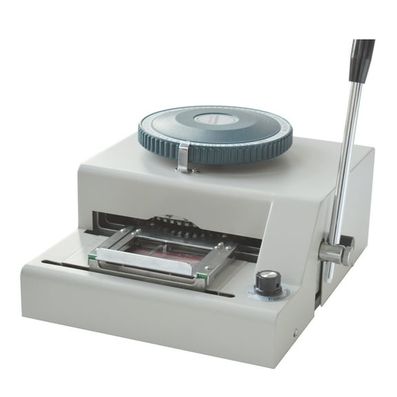 INTBUYING 68 Character PVC Card Embosser Manual PVC/VIP ID Credit Card Coding Stamping Machine Embossing Printing Bank Card