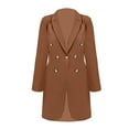 thumbnail image 6 of Niaviben Women's Long Trench Coat Double Breasted Trench Coat Women Long Blazers for Women Winter Jackets for Women Womens Jackets Casual Jacket for Women Jacket Khaki XL, 6 of 6