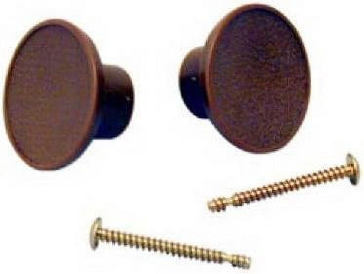 Johnson Hardware Folding Door Knob - Brown, 1-3/4" - Doorknob for Fold Doors — Standard Mounting Hardware, Drop-In Replacement