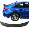 thumbnail image 2 of Ikon Motorsports Duckbill Trunk Spoiler Compatible With 2022-2025 Honda Civic 4-Door Sedan IKON Style Gloss Black ABS Plastic Rear Tail Trunk Lip Wing Spoiler, 2 of 5