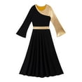 thumbnail image 4 of TiaoBug Kids Girls Metallic Liturgical Praise Dance Dress Worship Tunic Costume, 4 of 7