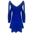 thumbnail image 4 of Gvmfive Women Dresses Casual Cold Shoulder Tie Up Long Sleeve Swing Dress, 4 of 8