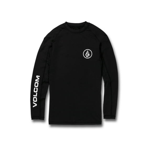 Lido Solid Long Sleeve Rash Vest [Black]