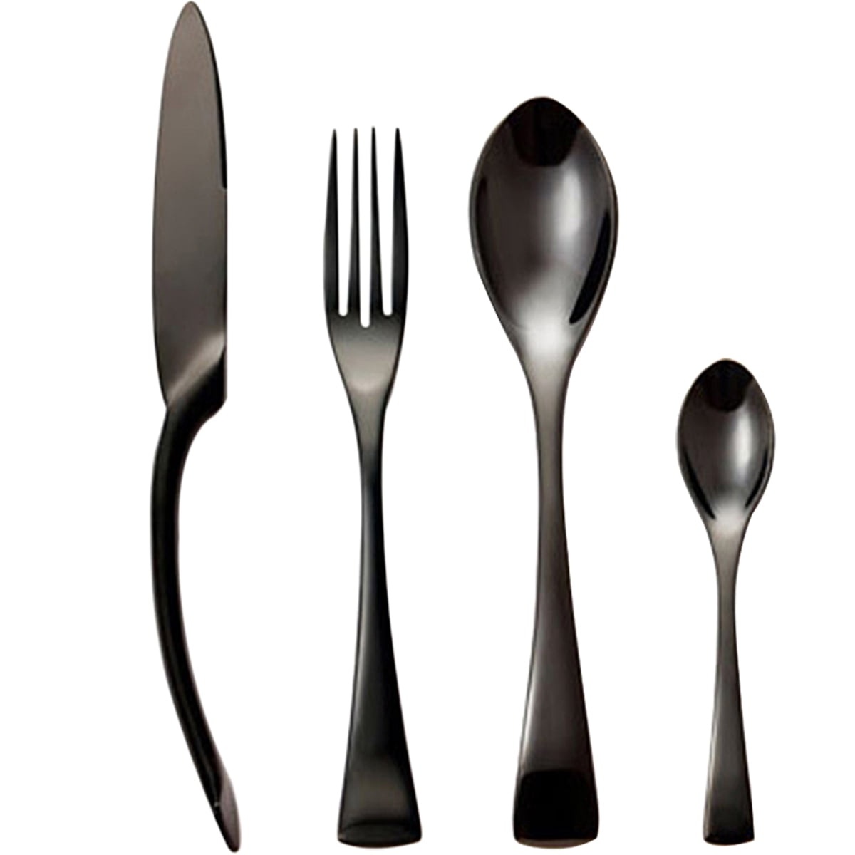 Flatware Silverware Cutlery Sets, unique modern look, Home & Kitchen