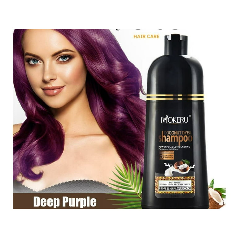 hegn hul kaste Coconut oil hair coloring shampoo - Natural hair color - Strengthens from  the roots - Prevents hair loss - Free of harmful chemicals. - Walmart.com