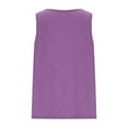 thumbnail image 7 of Admvng Tank Top for Women Plus Size V-Neck Solid Color Loose Fit Casual Summer Sleeveless Top L-5XL, 7 of 7
