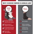thumbnail image 5 of Swede-O Ankle Lok Reinforced Laced Ankle Brace with Stays, High Support for Sports, Black, XSmall, 5 of 7