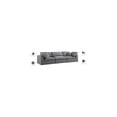 thumbnail image 2 of Meridian Furniture Serene Grey Linen Textured Fabric Deluxe Comfort Modular Sofa, 2 of 8