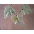 thumbnail image 2 of Hand Carved Green Prehnite Leaf Briolette 3 Bead Set 009885B, 2 of 3
