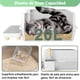 thumbnail image 5 of Arenero para Gato de Acero Inoxidable con Tapa - Caja de Arena Arenero X-Grande, Caja de Arena Autolimpiable con Pala y Filtro Antifugas, para Gatos Grandes, 60x40x30CM, Diseño Espacioso, Gris, 5 of 7