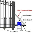 thumbnail image 3 of ALEKO Paris Style Steel Sliding Driveway Gate 18 feet with Pedestrian Gate, 3 of 15