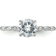 thumbnail image 4 of Sterling Silver Rhodium-Plated Fancy Cz Engagement Ringsize 7 (Width 1.6) - Jbsp, 4 of 5