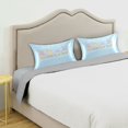 thumbnail image 5 of Haosy Satin Pillowcase for Hair and Skin Standard Cooling Silk Pillow Case with Envelope Closure Happy Easter Gnome Egg 20"x30", 5 of 9