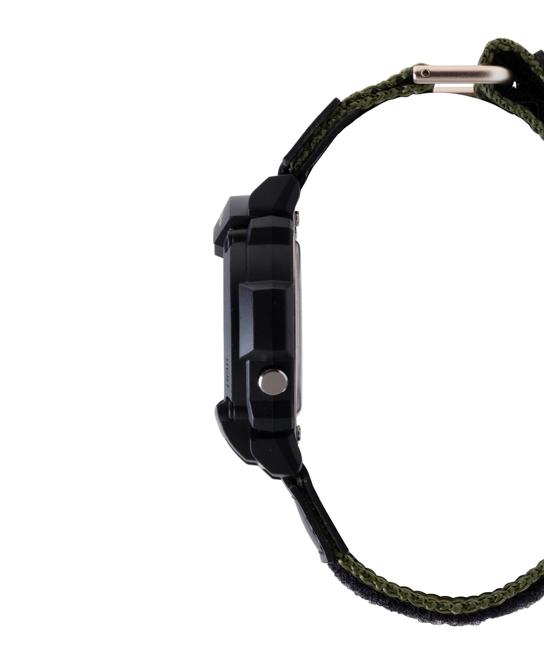 Casio Mens Digital Cloth Band Wristwatch, Green W219HB-3AV