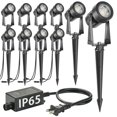 thumbnail image 1 of Luces reflectoras exteriores SUNTHIN, paquete de 10, impermeables IP65, 1 of 7