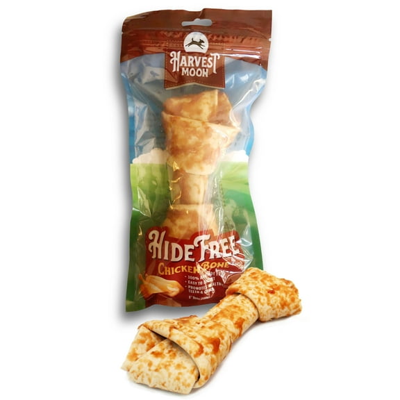 Harvest Moon Chicken Flavored Rawhide Free Dog Bone