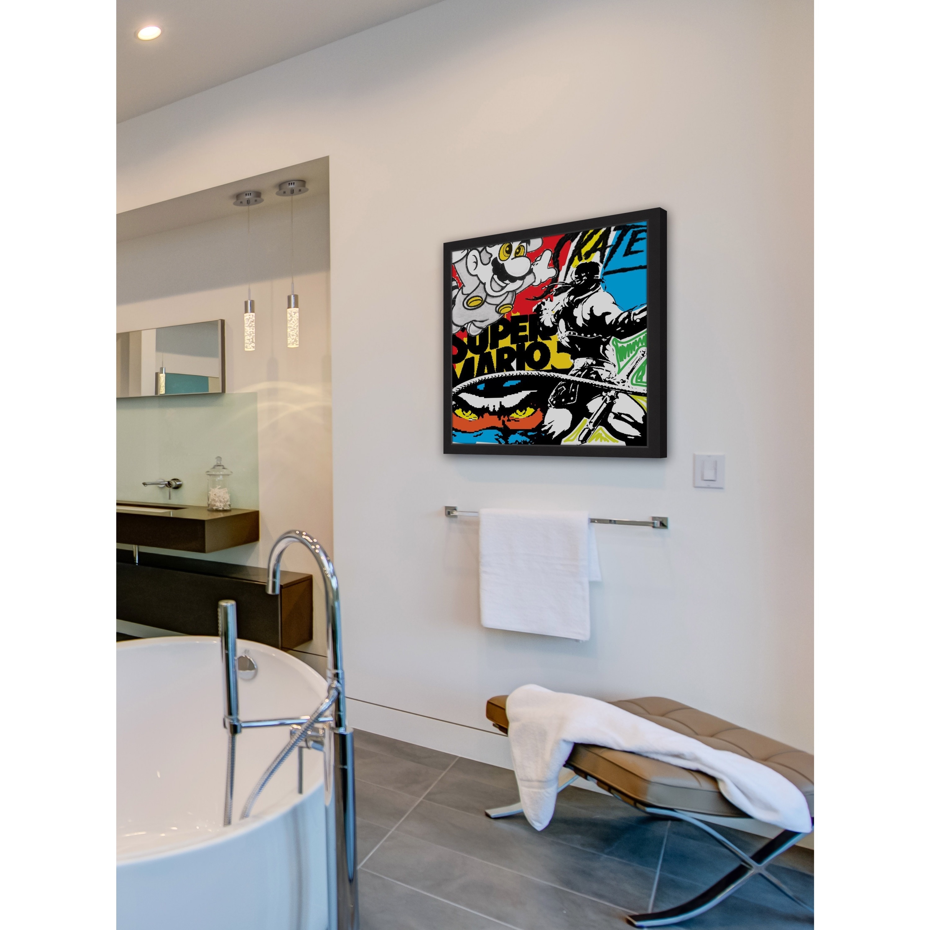 Marmont Hill "Super Games" by Josh Ruggs Framed Painting Print