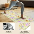 thumbnail image 4 of Pioneer Flower Floral Print Pattern Hot Yoga Mat Towel Non Slip for Hot Yoga - Quick-Drying Yoga Mat Cover with 4 Corner Pockets with Travel Bag - Hot Yoga Towel Non Slip 74"x26", 4 of 6
