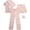 Pink Ice Cream, variant on Princess Rose Girls Pajamas Set Cute Sleep Shirt Top Pajama Pants Shorts with Scrunchie 4 Piece
