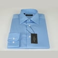 thumbnail image 6 of Men Mondego 100% Soft Cotton Dress Business Classic shirt B500 Blue Herringbone, 6 of 7