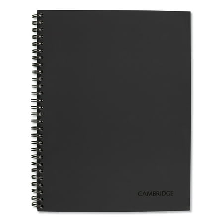 Mead Wirebound Action Planner Business Notebook, Dark Gray, 9.5 X 7.5, 80 Sheets