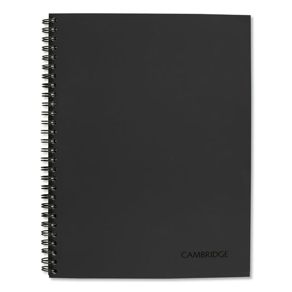 Mead Wirebound Action Planner Business Notebook, Dark Gray, 9.5 X 7.5, 80 Sheets