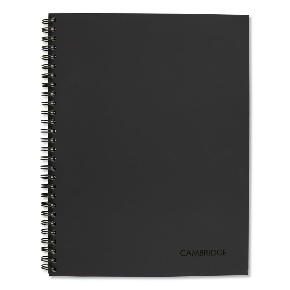 Mead Wirebound Action Planner Business Notebook, Dark Gray, 9.5 X 7.5