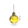 thumbnail image 4 of Boovnll Clear Christmas Ball Ornaments with Lights, Glitter Glass Foam Hanging Pendants Christmas Balls for Holiday Xmas Tree, Wedding, Party Decor Gifts, Christmas Tree Decorations, 4 of 7