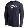 thumbnail image 2 of Men's Navy New York Yankees Cooperstown Collection Wahconah Long Sleeve T-Shirt, 2 of 3