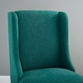 thumbnail image 7 of Counter Stool Chair, Fabric, Wood, Teal Blue, Modern Contemporary Urban Design, Bar Pub Cafe Bistro Hotel Restaurant Hospitality, 7 of 7