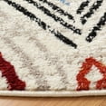thumbnail image 3 of SAFAVIEH Amsterdam Earnestine Geometric Area Rug, Ivory/Red, 6'7" x 6'7" Round, 3 of 8