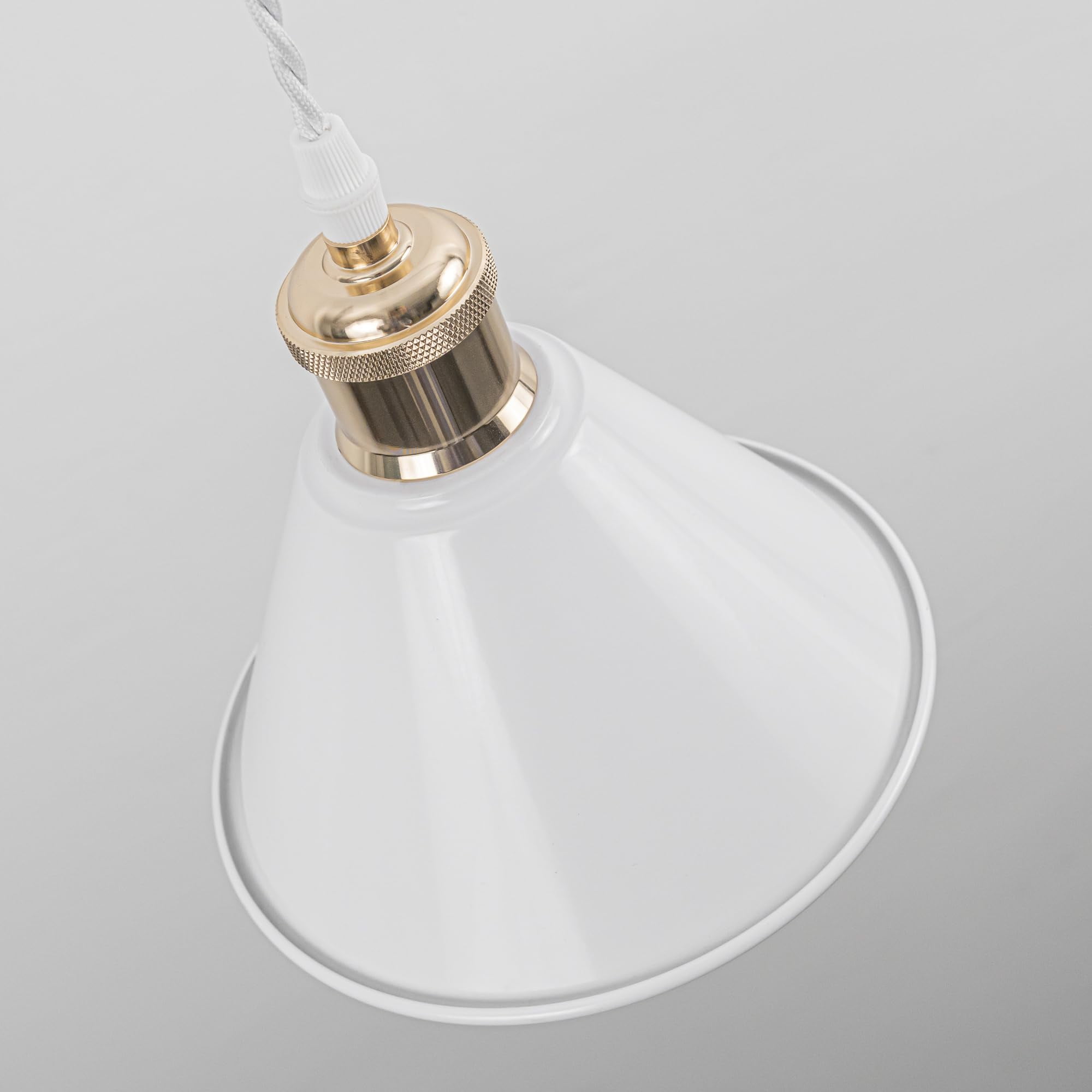 KAYYELAMP 1x Plug in Cable Track Rail, 2X Adjustable Cord White Track Lighting Fixtures French Gold E26 Base H-Type Vintage Design for Kitchen Loft(No Bulb)