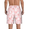 thumbnail image 3 of Kdxio Cute Rabbit Carrot Pattern Mens Casual Shorts - Drawstring Summer Beach Sports Shorts for Men, 3 of 9