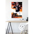 thumbnail image 5 of NFL Cincinnati Bengals - Joe Burrow 22 Wall Poster with Magnetic Frame, 22.375" x 34", 5 of 6