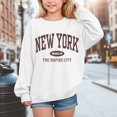 thumbnail image 2 of Gubotare Girls Sweatshirt Infant Toddler Baby Girl Pullover Sweatshirt Girl Long Sleeve Shirts Tops Winter Fall Casual Clothes 5T(White, 5 Years), 2 of 4