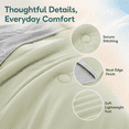 thumbnail image 2 of SUNNY HEAT Cooling Summer Comforter Twin Size 60"x80", Cooling Blanket for Hot Sleepers, Lightweight Breathable Double-Sided Quilt, Gray & Icegreen, 2 of 9