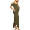 thumbnail image 4 of White Mark Women's Maternity Alexis Maxi Dress-Available in Plus Sizes, 4 of 4