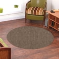thumbnail image 2 of Saturn Collection Pet Friendly Indoor Outdoor Area Rug Brown - 3' Round, 2 of 5