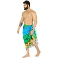 thumbnail image 2 of HAPPY BAY Men's Pareo Swim Trunk Holiday Sarong Long Beach Wrap One Size Ocean, Beach Summer Vacation Party, 2 of 5