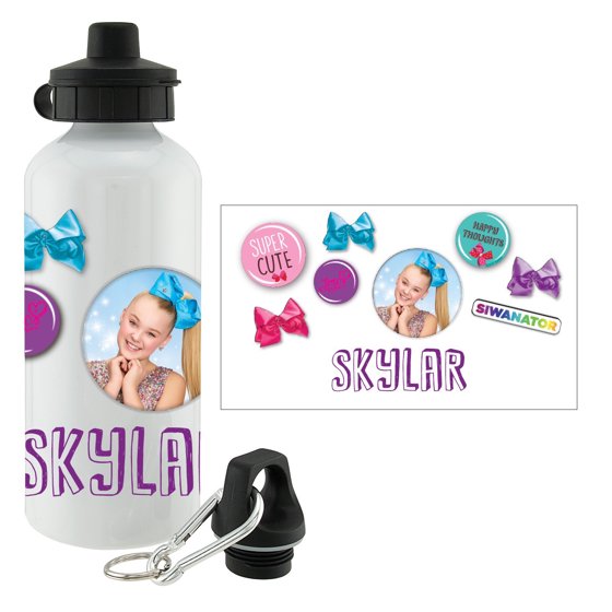Personalized Water Bottle - JoJo Siwa Buttons - Walmart.com